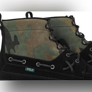 NWT Polo Ralph Lauren Ranger Mid Camo Suede Boot Men’s Size 11.5